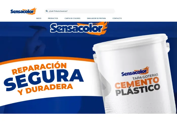 Proyecto web para Pinturas Sensacolor